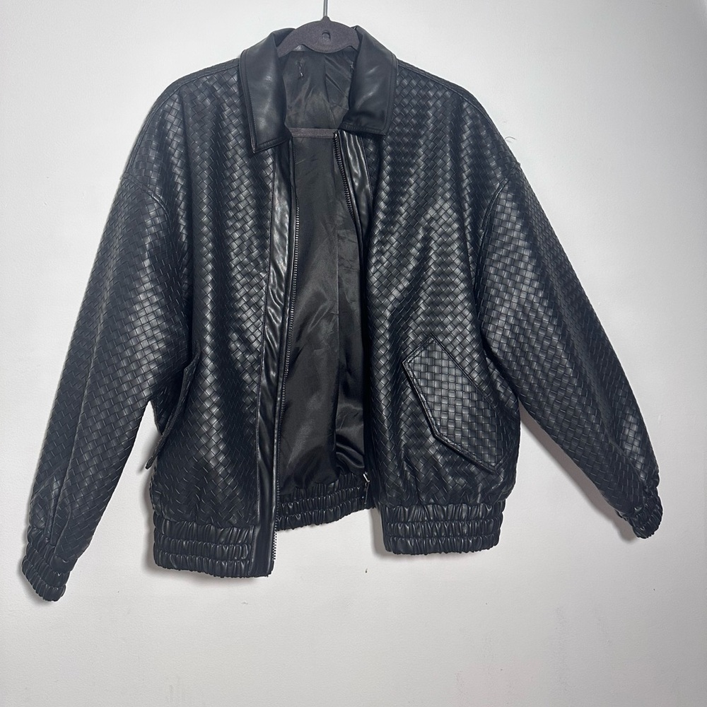 Lioness Black Quilted Bomber Jacket